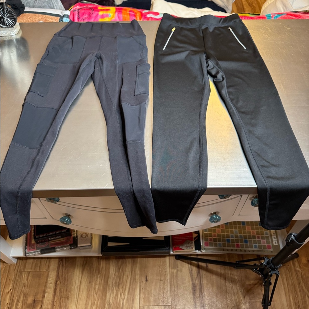 ALO Yoga Dual Black Leggings bundle - Picture 3 of 5